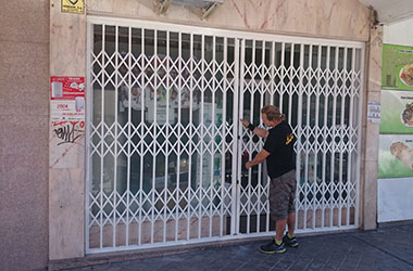 cierre de tijera